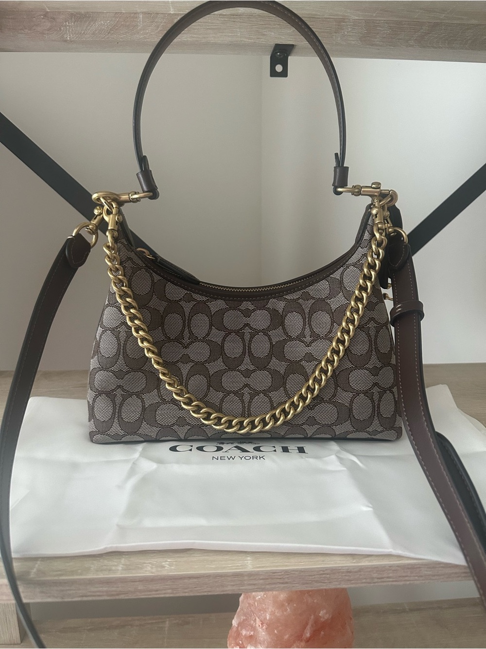 Coach Juliet Shoulder Bag 25 In Signature Jacquard - Picture 3 of 15